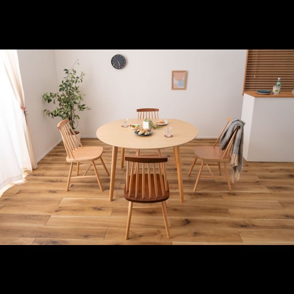 画像7: 変形ラウンドテーブル 【Simeon】 省スペースに設置可能 (7)