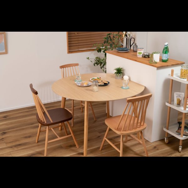 画像10: 変形ラウンドテーブル 【Simeon】 省スペースに設置可能 (10)