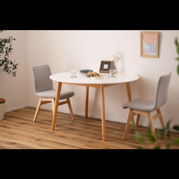 画像13: 変形ラウンドテーブル 【Simeon】 省スペースに設置可能 (13)