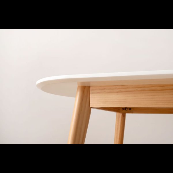 画像18: 壁付けも出来る！ミニマルデザインダイニングテーブル【Adela】 (18)