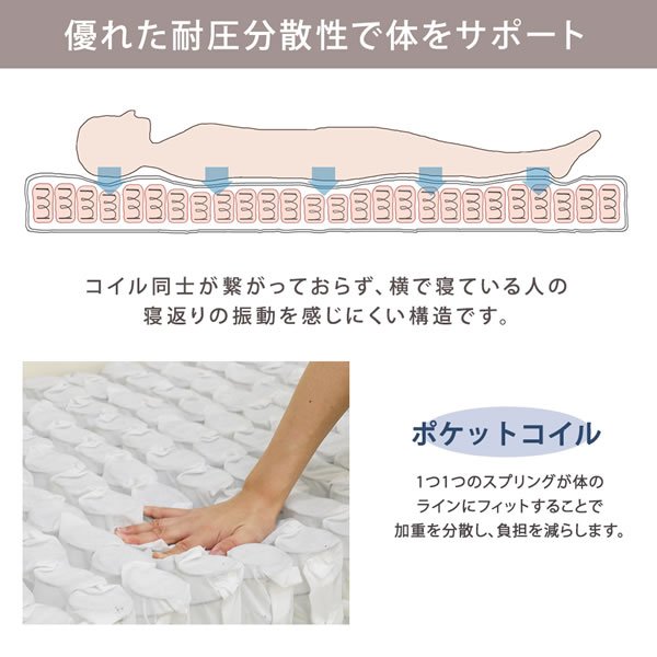 画像15: クイーン・キングサイズ限定大型！床下収納庫付き頑丈日本製ベッド【Jarmil】 (15)
