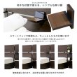 画像3: フラットパネル・サイドテーブル付きホテルスタイル日本製ベッド【Janice】 (3)