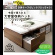 画像2: 敷布団も使える市販衣装ケース対応チェストベッド【Clark】ハイタイプ (2)