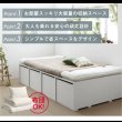 画像4: 敷布団も使える市販衣装ケース対応チェストベッド【Clark】ハイタイプ (4)
