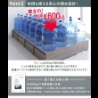 画像8: 敷布団も使える市販衣装ケース対応収納ベッド【Clark】ロータイプ (8)