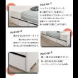 画像10: 敷布団も使える市販衣装ケース対応収納ベッド【Clark】ロータイプ (10)