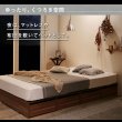 画像11: 敷布団も使える市販衣装ケース対応収納ベッド【Clark】ロータイプ (11)