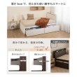 画像10: スリム棚コンセント付き国産すのこベッド｜布団対応・2杯大容量収納【Gerald】 (10)