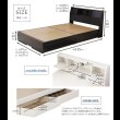 画像8: ホテル納品実績あり！日本製・フラップテーブル付き多機能収納ベッド 大幅値下げ (8)