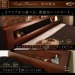 画像9: 高級ホテルライクな大型BOX収納ベッド【Senecio】セネシオ　ウォルナット材仕様 (9)