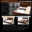 画像15: 高級ホテルライクな大型BOX収納ベッド【Senecio】セネシオ　ウォルナット材仕様 (15)