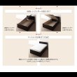 画像31: 組立設置対応！おしゃれ棚タイプ・ガス圧式跳ね上げ大容量収納ベッド【Grand L】グランド・エル (31)