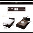 画像32: 組立設置対応！おしゃれ棚タイプ・ガス圧式跳ね上げ大容量収納ベッド【Grand L】グランド・エル (32)