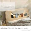 画像5: ファブリックヘッドボードLED照明付き収納ベッド【Matias】シングルベッド限定 (5)
