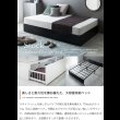 画像3: ヘッドレスデザインスチールパイプベッド【Stock】引き出し収納付き (3)