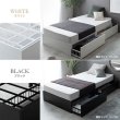画像11: ヘッドレスデザインスチールパイプベッド【Stock】引き出し収納付き (11)