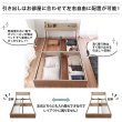 画像6: 高強度シャビーデザインおしゃれ収納ベッド【Elliot】 (6)