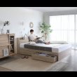画像17: 美しい木目が特徴の定番デザイン収納ベッド【Frida】 (17)