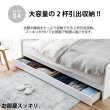 画像8: 本棚・引き出し収納付き！ソファにもなるデイベッド (8)