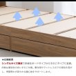 画像14: シンプルデザインモダン収納ベッド【Cuore】クオーレ　お買い得ベッド (14)