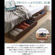 画像9: USBコンセント・フラップ扉付き多機能収納ベッド【Winston】 お買い得 (9)
