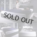 画像: クイーンサイズ対応ベーシックデザイン引き出し収納ベッド【Kevin】ケヴィン