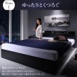 画像4: クイーンサイズ対応ベーシックデザイン引き出し収納ベッド【Kevin】ケヴィン (4)