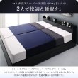 画像12: クイーンサイズ対応ベーシックデザイン引き出し収納ベッド【Kevin】ケヴィン (12)