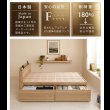 画像15: 選べるヘッドボード日本製すのこベッド｜布団が敷ける2杯引き出し【Gerold】 (15)