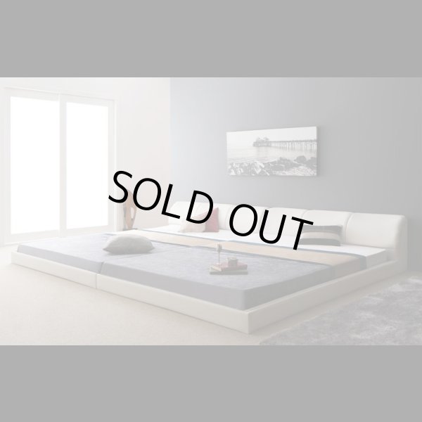 画像3: モダンデザインレザーフロアベッド【BASTOL】バストル　連結仕様 (3)