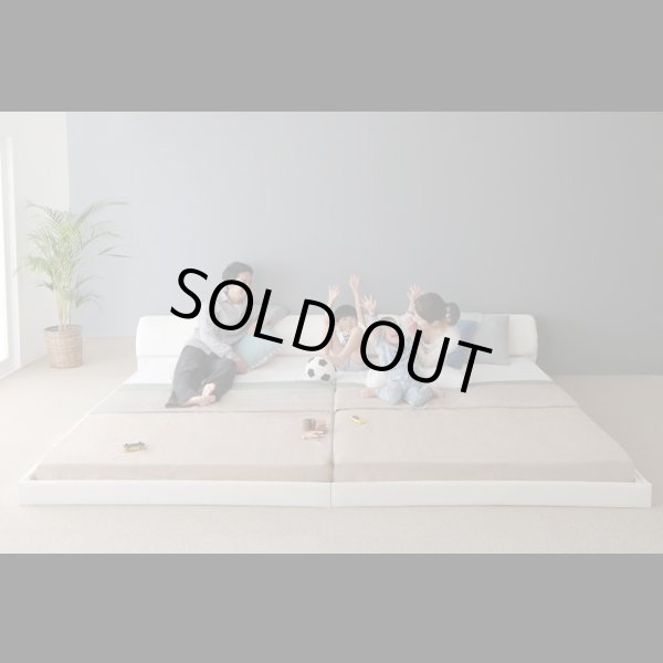 画像5: モダンデザインレザーフロアベッド【BASTOL】バストル　連結仕様 (5)