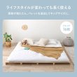画像7: 耐荷重350kg！パイン材仕様頑丈パレットベッド【Hellin】 (7)