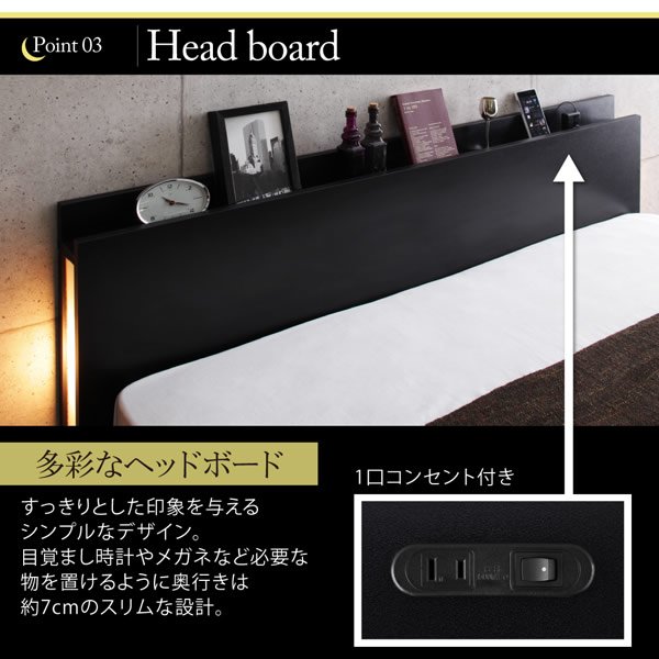 画像8: スリムサイドライト付きフロアベッド【Clausius】クラウジウス (8)