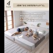 画像9: 連結できる角のないすのこフロアベッド【Roundia】ファミリー対応 (9)
