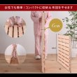 画像8: 布団が干せる日本製無塗装ひのきすのこベッド：フロアタイプ (8)