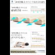 画像7: 通気性2倍で丸めて収納 「みやび格子」すのこベッド　シングル【ロールタイプ】 (7)