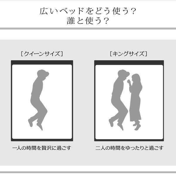 画像19: キング・クイーンサイズ対応！棚・コンセント付きフロアベッド【Isis】イシス (19)