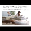 画像9: 4つ折り収納可能！スチールパイプ折りたたみベッド【Lucia】 (9)