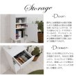 画像20: ルーター収納ファックス台 幅30 フレンチシャビー家具【whiteliv】 (20)