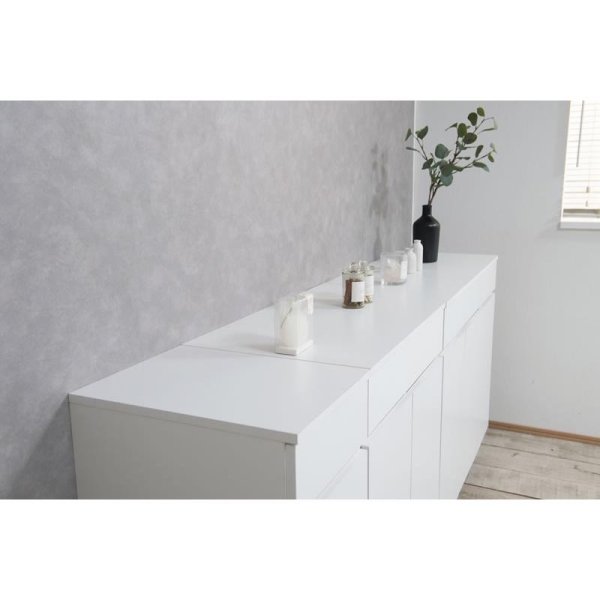 画像13: キャビネット 幅90 フレンチシャビ―家具【whiteliv】 (13)