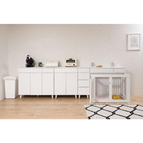 画像8: スライド式ぺっどゲージ 幅90 フレンチシャビ―家具【whiteliv】 (8)