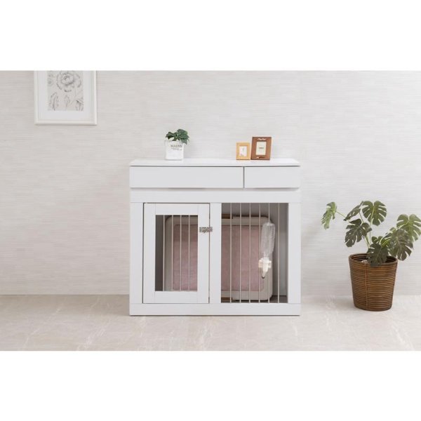 画像9: スライド式ぺっどゲージ 幅90 フレンチシャビ―家具【whiteliv】 (9)