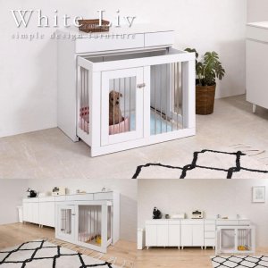 画像: スライド式ぺっどゲージ 幅90 フレンチシャビ―家具【whiteliv】
