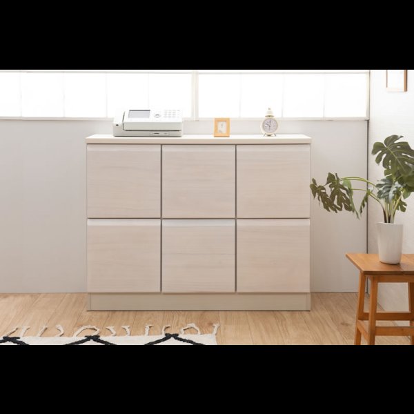 画像10: 桐材を使ったスクエアキャビネット【Enix】 幅107.5 扉タイプ (10)