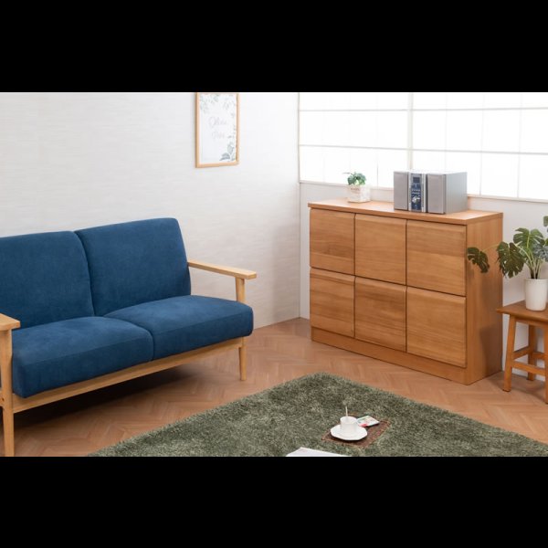 画像18: 桐材を使ったスクエアキャビネット【Enix】 幅107.5 扉タイプ (18)