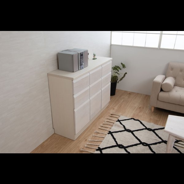 画像5: 桐材を使ったスクエアキャビネット【Enix】 幅107.5 扉+引出しタイプ (5)