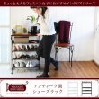 画像2: 一人暮らしの女性におすすめ！曲線がかわいい姫系アイアン家具　シューズラック (2)