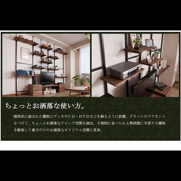 画像14: 突っ張り壁面収納家具 ディスプレイラック【Move】ムーブ 日本製 (14)