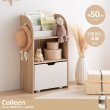 画像2: おしゃれで可愛い子供家具【Colleen】 おもちゃ収納付きスリム絵本棚 (2)