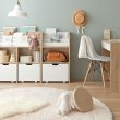 画像18: おしゃれで可愛い子供家具【Colleen】 おもちゃ収納付きスリム絵本棚 (18)